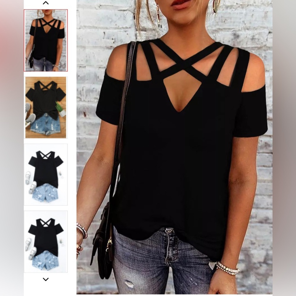 Open shoulder top